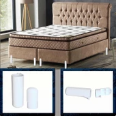 Kapsül Mobilya Yükseltici Sehpa Kanepe TV Ünitesi Koltuk Ayağı Baza Ayakları Mat Beyaz 15 cm thumbnail 7