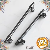 Hisar Füme Düz Metal Kulp Kulpu 192 mm Mobilya Çekmece Mutfak Dolabı Dolap Kulpları Kulbu thumbnail 1