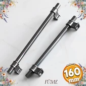 Hisar Füme Düz Metal Kulp Kulpu 160 mm Çekmece Mobilya Mutfak Dolabı Dolap Kulpları Kulbu - 1