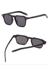 Minimal Retro Metal Elips Çerçeve Erkek Güneş Gözlüğü thumbnail 2