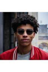 Siperlikli Round Metal Erkek Güneş Gözlüğü thumbnail 3