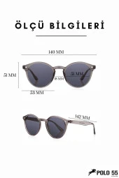 Dass Oval Metal Çerçeve Gümüş- Siyah Erkek Güneş Gözlüğü thumbnail 3