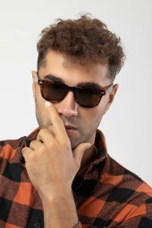 Altıgen Retro Erkek Güneş Gözlüğü thumbnail 1