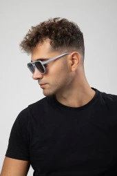 Füme Yuvarlak Kemik Kasa Kadın Güneş Gözlüğü thumbnail 2