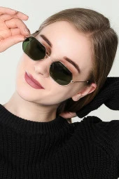 Tia Damla Aviator Model Kahverengi Erkek Güneş Gözlüğü - 1