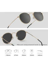 Kristal Kesme Kahverengi Kadın Güneş Gözlüğü thumbnail 2