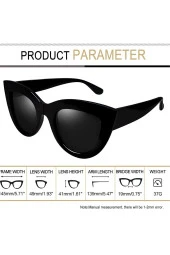 Polarize Lens Kırmızı Çivi Detaylı Wayfarer Kadın Güneş Gözlüğü thumbnail 2