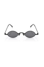 Geometrik Metal Çerçeve Gümüş-Siyah Erkek Güneş Gözlüğü - 3