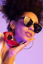 Mor Aynalı Pilot Model Kadın Güneş Gözlüğü thumbnail 1