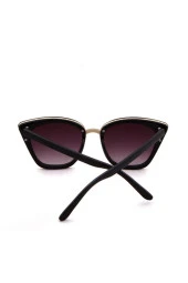 Rose-Siyah Beşgen Metal Erkek Güneş Gözlüğü thumbnail 3