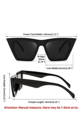 Wayfarer Eğimli Unisex Güneş Gözlüğü thumbnail 4