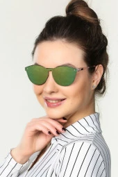 Siyah Geometrik Kadın Güneş Gözlüğü thumbnail 2