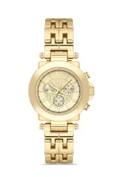 Dekoratif Kadran Taşlı Tasarım Metal Kordon Kadın Kol Saati - 2