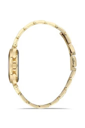 Dekoratif Kadran Taşlı Tasarım Metal Kordon Kadın Kol Saati - 3