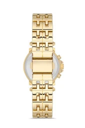 Dekoratif Kadran Taşlı Tasarım Metal Kordon Kadın Kol Saati - 4