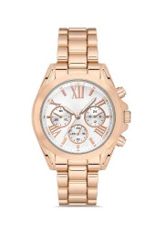 Dekoratif Kadran Rose Metal Kordon Kadın Kol Saati - 2