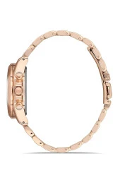 Dekoratif Kadran Rose Metal Kordon Kadın Kol Saati - 3