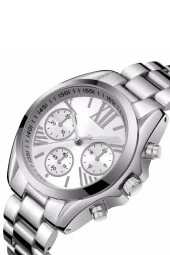 Dekoratif Kadranlı Gümüş Metal Kadın Kol Saati - 3