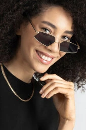 8045set07 Vintage Küçük Cateye Model Kadın Gözlük thumbnail 1