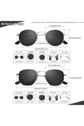 Polarize Round Metal Gümüş-Kahverengi Yuvarlak Kadın Güneş Gözlüğü thumbnail 5