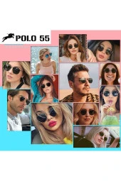 Polarize Round Metal Gümüş-Kahverengi Yuvarlak Kadın Güneş Gözlüğü thumbnail 6