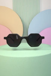 Octagon Retro Tasarım Leopar Sekizgen Unisex Güneş Gözlüğü - 4