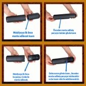 Kapsül Mobilya Yükseltici Sehpa Kanepe TV Ünitesi Koltuk Ayağı Baza Ayakları Mat Siyah 15 cm thumbnail 5