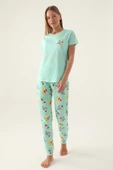 Roly Poly 3403 Callım Kadın Kısa Kol Pijama Takımı - 3