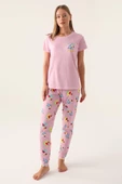 Roly Poly 3403 Callım Kadın Kısa Kol Pijama Takımı - 8