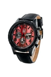 Beşiktaş Orijinal Erkek Kol Saati Siyah Deri Kordonlu Hediyelik Ahşap Kutulu - 3