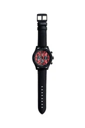 BJK KS 101 Beşiktaş Orijinal Erkek Kol Saati Siyah Deri Kordonlu Hediyelik Ahşap Kutulu - 5