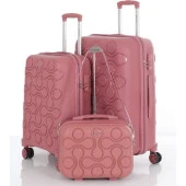 Mçs Polipropilen 3'lü Valiz Seti Orta & Kabin & Makyaj V376 thumbnail 1