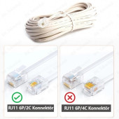 3M TELEFON HAT KABLOSU HAZIR RJ11 6P/2C 3 METRE - 2