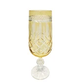 Bohemia Zaraif 180 Ml Kristal 1 Adet Kadeh Bardak Takımı (Sarı) - 1