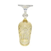 Bohemia Zaraif 180 Ml Kristal 1 Adet Kadeh Bardak Takımı (Sarı) - 2