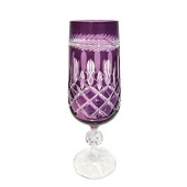 Bohemia Zaraif 180 Ml Kristal 1 Adet Kadeh Bardak Takımı (Mor) - 1