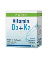 Voonka Vitamin D3 K2 Damla Takviye Edici Gıda 25 ml - 1