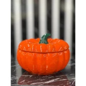 Bal Kabağı Şekerlik Kapaklı Şekerlik Büyük Boy Şekerlik 16x16cm - 1