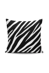 Zebra Desenli Dijital Baskılı Kırlent Kılıfı - 1