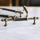 Ladin Eskitme Antik Sarı Metal 224 mm Mobilya Mutfak Çekmece Dolap Dolabı Kulpu Kulbu Kulpları thumbnail 5