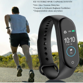 QASUL M4 Akıllı Bileklik Renkli Ekran İOS Ve Android Uymulu Ekran Teması Değiştirme - 5