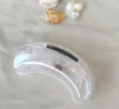 Deniz Gözlüğü Silikon Burun Tıkaçlı Kutulu Sörf Yüzücü Gözlüğü Şeffaf Siyah - 3