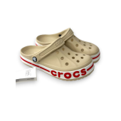 CROCS BAYABAND BEJ KIRMIZI TERLİK - 4