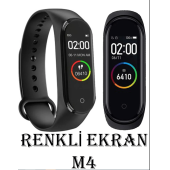 QASUL M4 Akıllı Bileklik Renkli Led Ekran Sensörlü Titreşimli Dokunmatik Siyah - 1