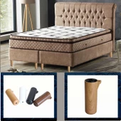 Kapsül Ayak Mobilya Yükseltici Kanepe TV Ünitesi Koltuk Ayağı Baza Ayakları Açık Kübik Ceviz 15 cm thumbnail 7