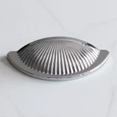 Yelken Midye Çanak 64 mm Düğme Krom Mobilya Mutfak Dolabı Çekmece Dolap Kulpları Kulpu Kulb thumbnail 7