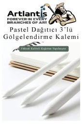 Karakalem Eskiz Çizim Masa Üstü Şövale Duralit Seti 25x35 cm Pastel Dağıtıcı Dereceli Kalem Hamur Silgi Beyaz Kurşun Kalem - 5