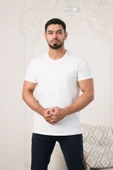 Paul Martin Bisiklet Yaka Önü Baskılı Pamuklu Basic Regular Fit T-shirt thumbnail 10