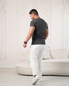 Paul Martin Bisiklet Yaka Önü Baskılı Pamuklu Basic Regular Fit T-shirt thumbnail 7
