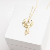 925 Ayar Gümüş Anka Kuşu Özel Seri Kolye thumbnail 3